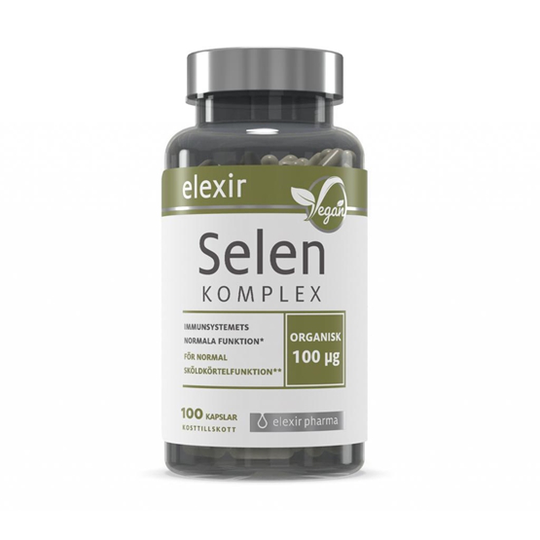 Elexir Pharma Organisk Selen Komplex 100 kapslar