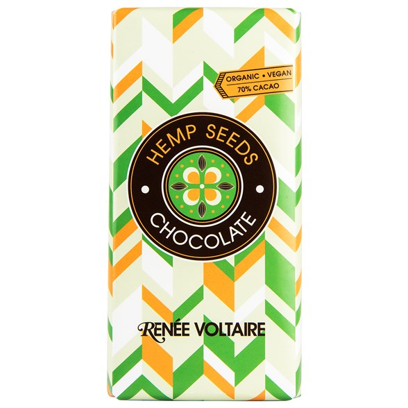 Renee Voltaire Chokladkaka med Hampafrön, 100 g