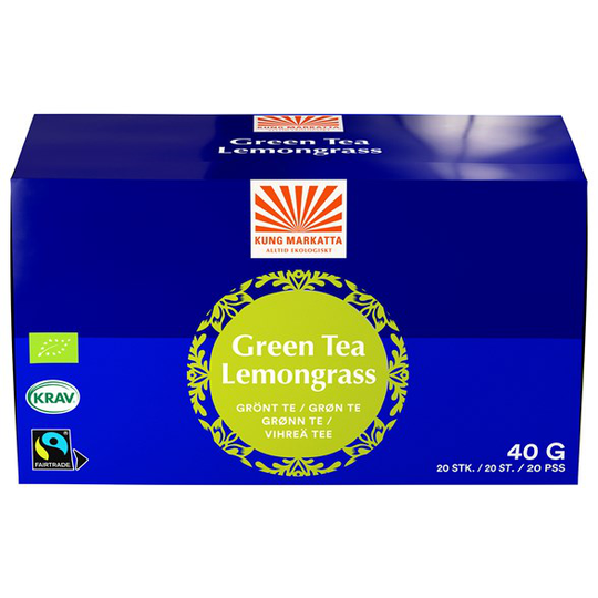 Kung Markatta Grönt Te med Citrongräs, 20 påsar