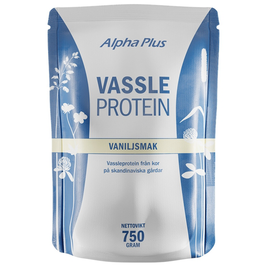 Alpha Plus Vassleprotein Vaniljsmak 750 g