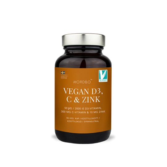 Nordbo D3 C-vitamin & Zink 90 kapslar