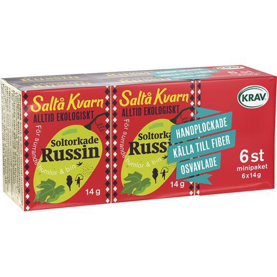 Saltå Kvarn Russin minipack 6x14 g