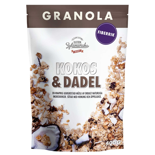Clean Eating Granola Kokos & Dadel 400 g