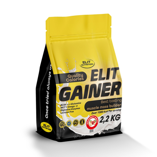 Elit Nutrition Gainer Laktosfri Strawberry Banana 2,2 kg