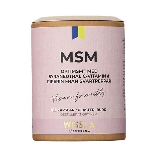Wissla of Sweden Wissla Opti MSM med C-vitamin & svartpeppar 150 kapslar