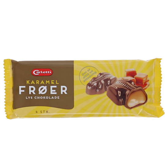Carletti Mjölkchokladgroda Karamellfyllning