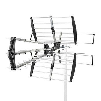 Nedis Utomhusantenn | UHF / VHF | Mottagningsområde: -50 km | LTE700 | Förstärkning: 14 dB | 75 Ohm | Antenn längd: 1114 mm | ABS / Aluminium