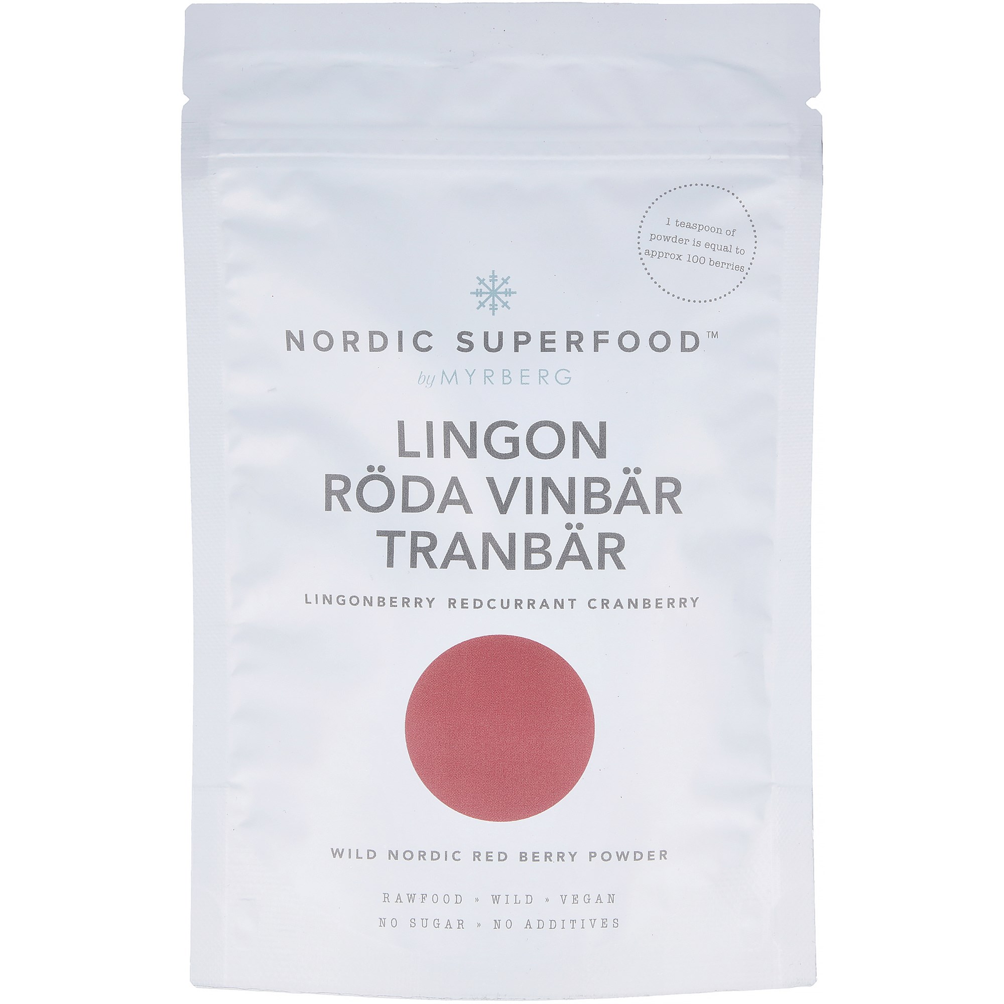 Nordic Superfood by Myrberg Red Lingon, Röda Vinbär, Tranbär