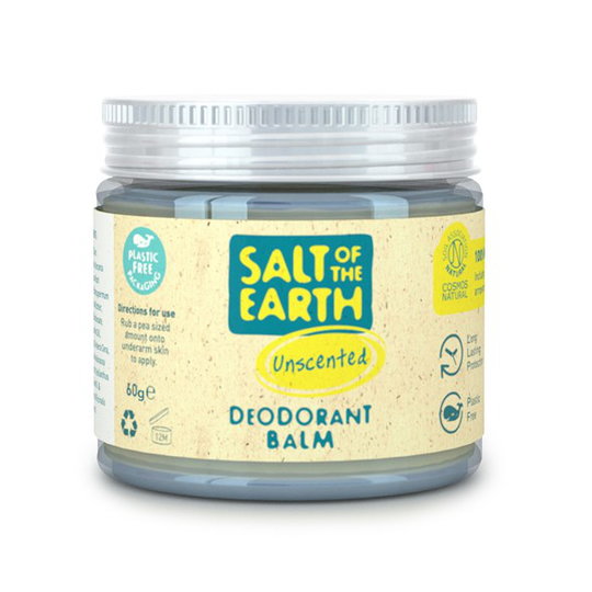 Salt of the Earth Unscented Natural Deodorant Balm, 60 g