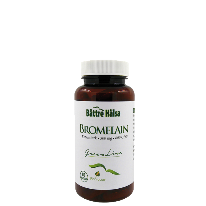 Bromelain 300 mg, 60 kapslar
