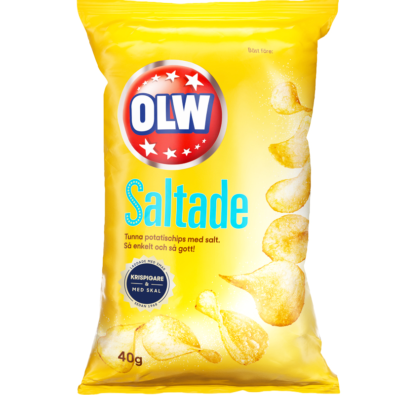 Chips Lättsaltade Portion - 25% rabatt