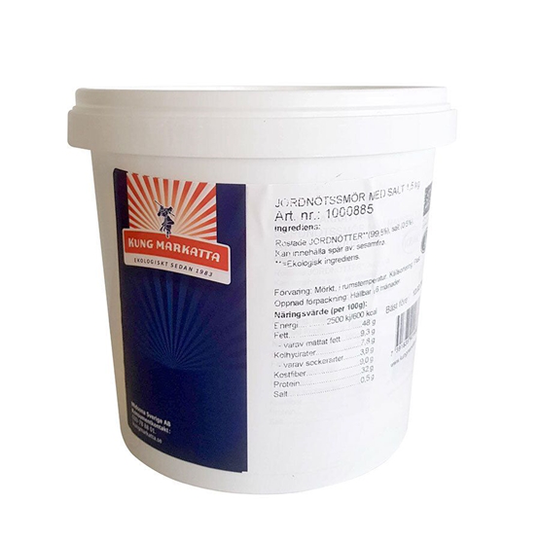 Kung Markatta Jordnötssmör Salt KRAV 1,5 kg
