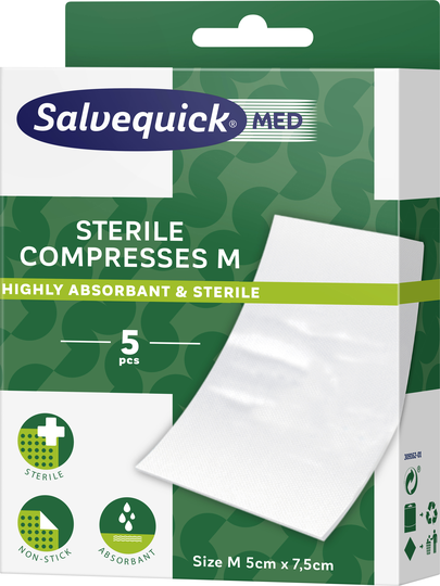 Salvequickmed Compress Medium 5 st