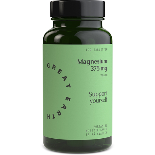 Great Earth Magnesium 375 mg 100 tabletter