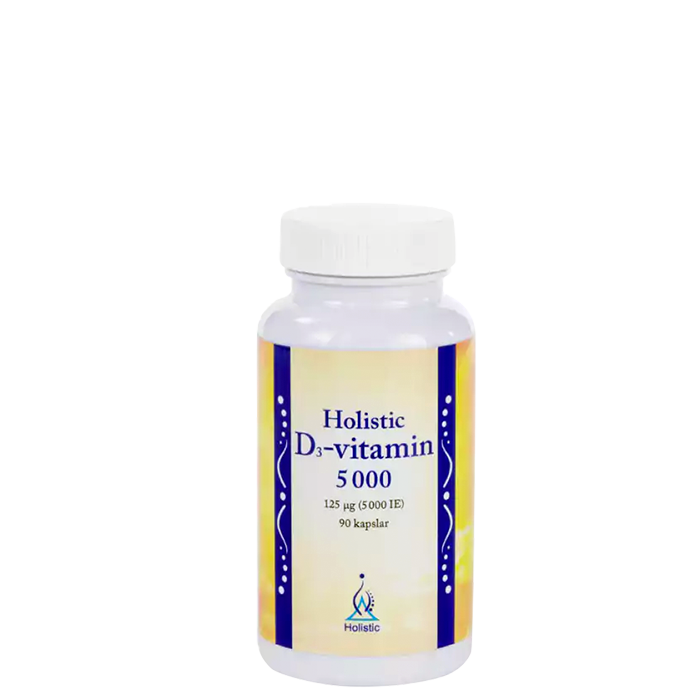 D3-vitamin, 5000 IE, 90 kapslar