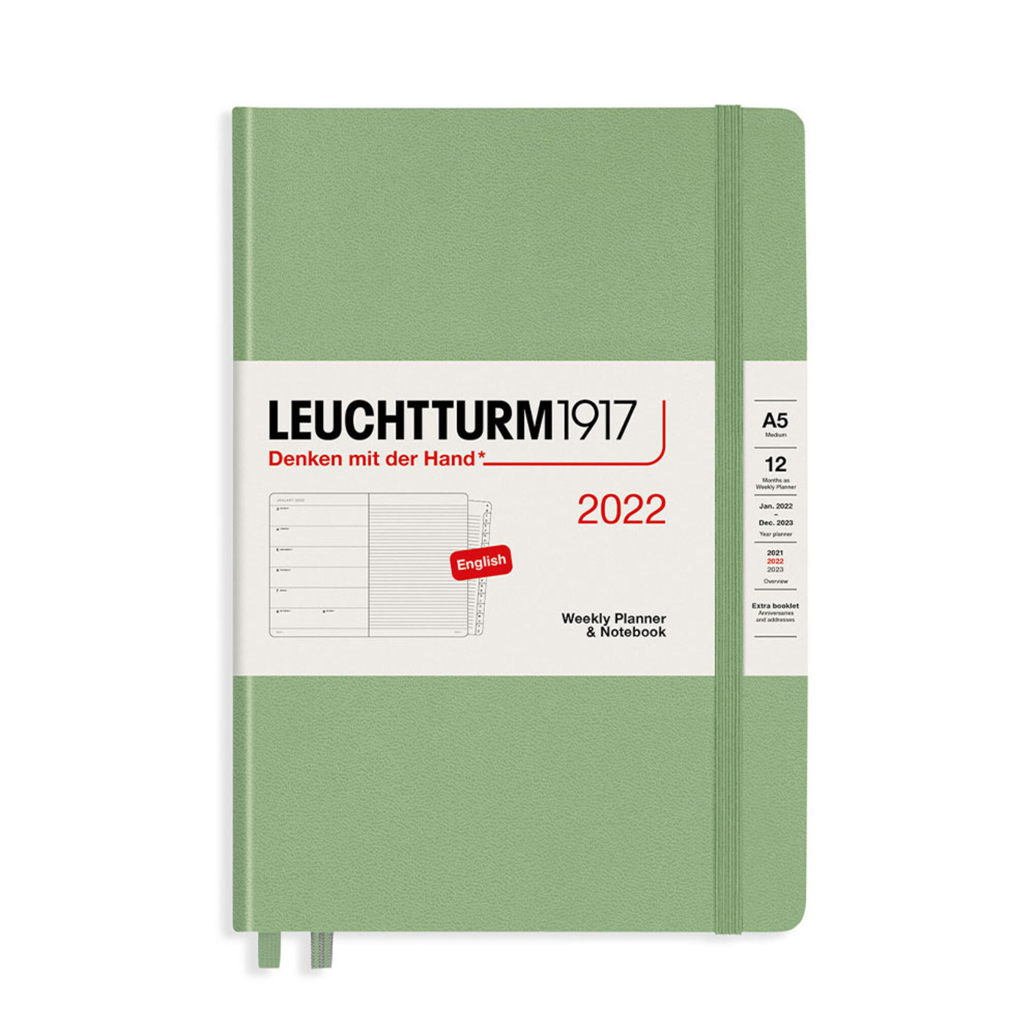 Kalender 2022 A5 Vecka/Notes