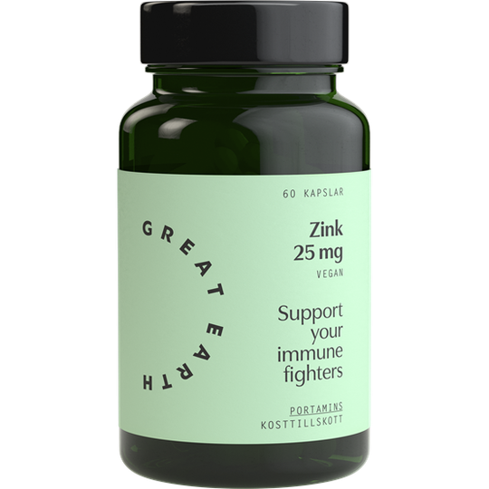 Great Earth Zinc 25 mg 60 kapslar