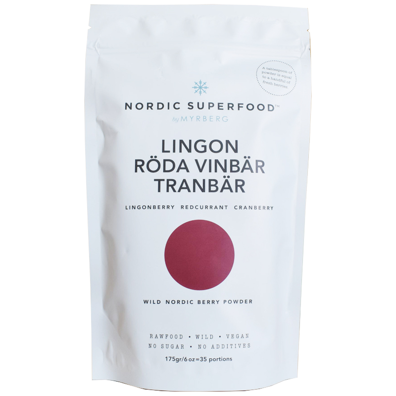 Power pulver lingon, röda vinbär & tranbär - 32% rabatt