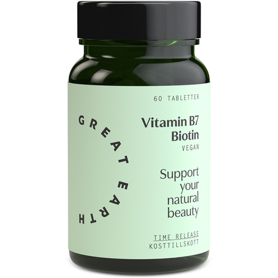 Great Earth Vitamin B7- Biotin 1000 mcg 60 tabletter