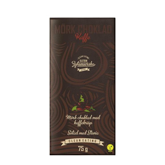 Clean Eating Mörkchoklad Kaffe 75 g