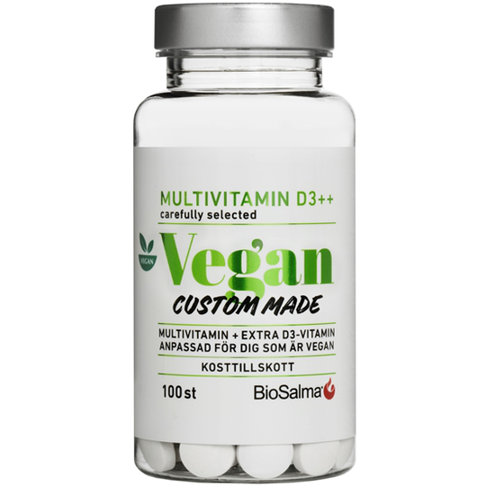 BioSalma Multivitamin Vegan D-vitamin++ 100 kapslar