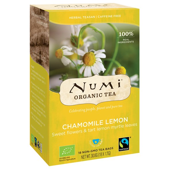 Numi Organic Tea Chamomile Lemon, 18 påsar