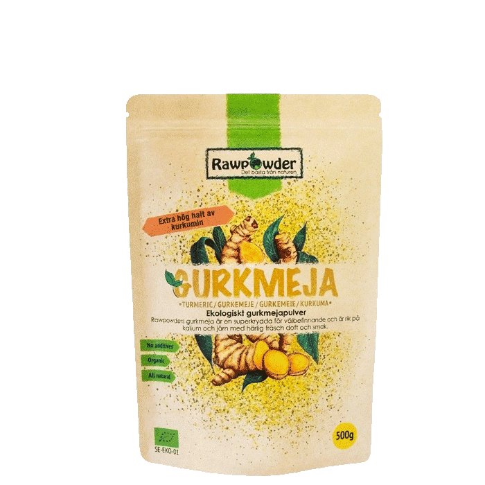 Ekologisk Gurkmeja Pulver, 500 g