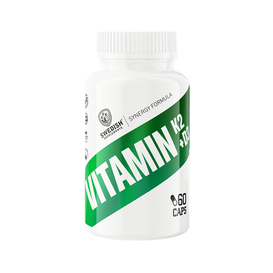 Swedish Supplements Vitamin K2 + D3 60 kapslar