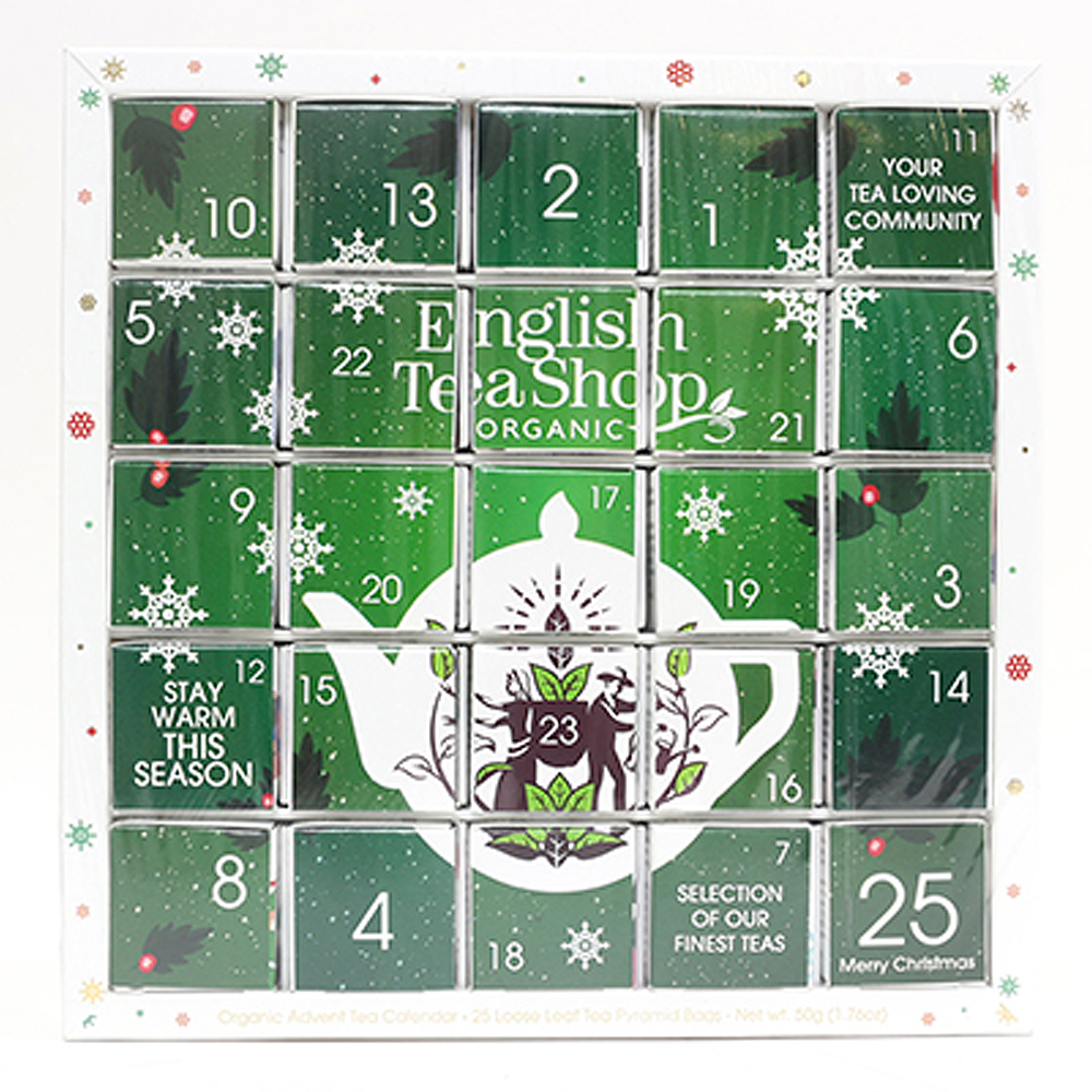 English Teashop - Advent Tea Calendar Eko Grön