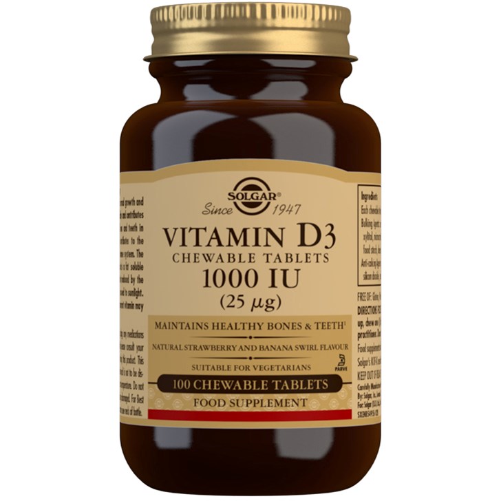 Solgar Vitamin D3 1000 IU 100 st