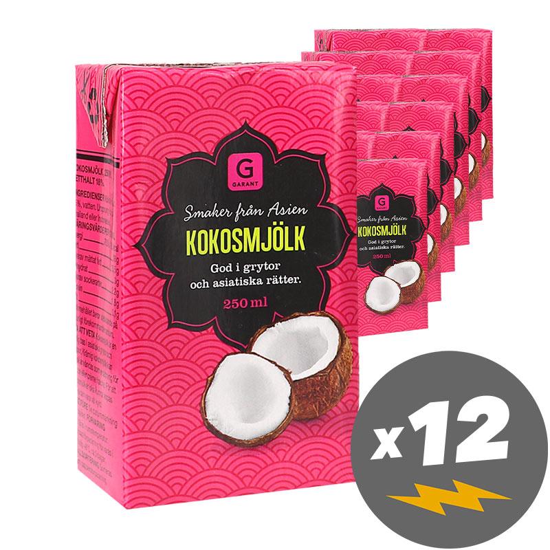 Kokosmjölk 12-pack - 73% rabatt