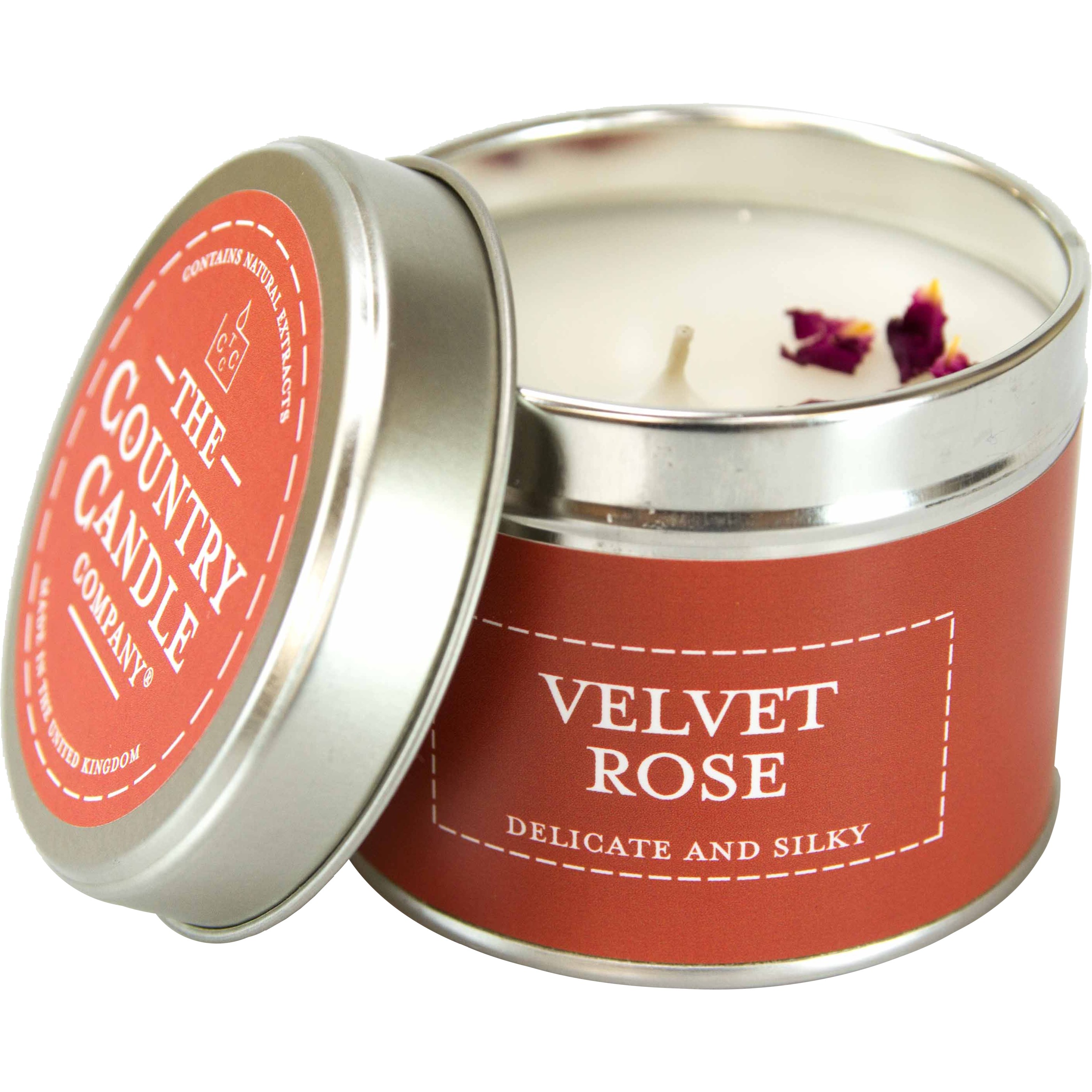 The Country Candle Company Pastels Collection Velvet Rose