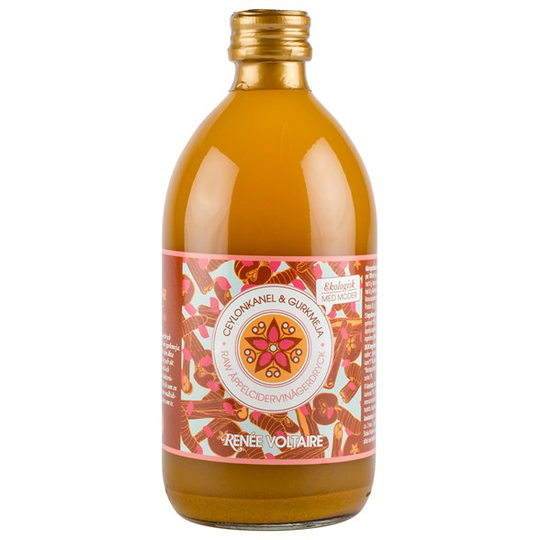 Renee Voltaire Raw Äppelcidervinägerdryck Ceylonkanel & Gurkmeja, 500 ml