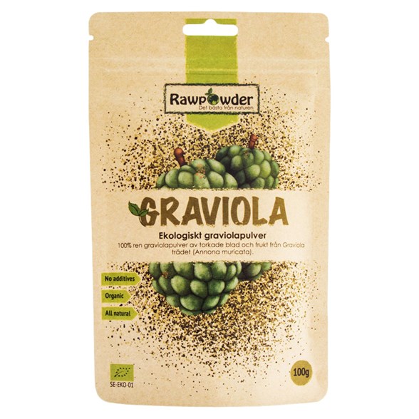 Rawpowder Ekologiskt Graviolapulver, 100 g