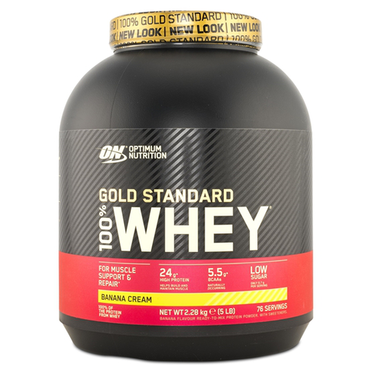 Optimum Nutrition 100% Whey Gold Banana Cream 2,27kg
