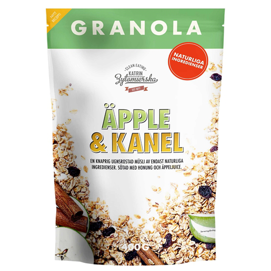 Clean Eating Granola Äpple & Kanel 400 g