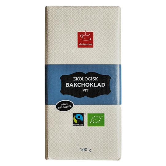 Khoisan Gourmet Bakchoklad Vit EKO 100 g