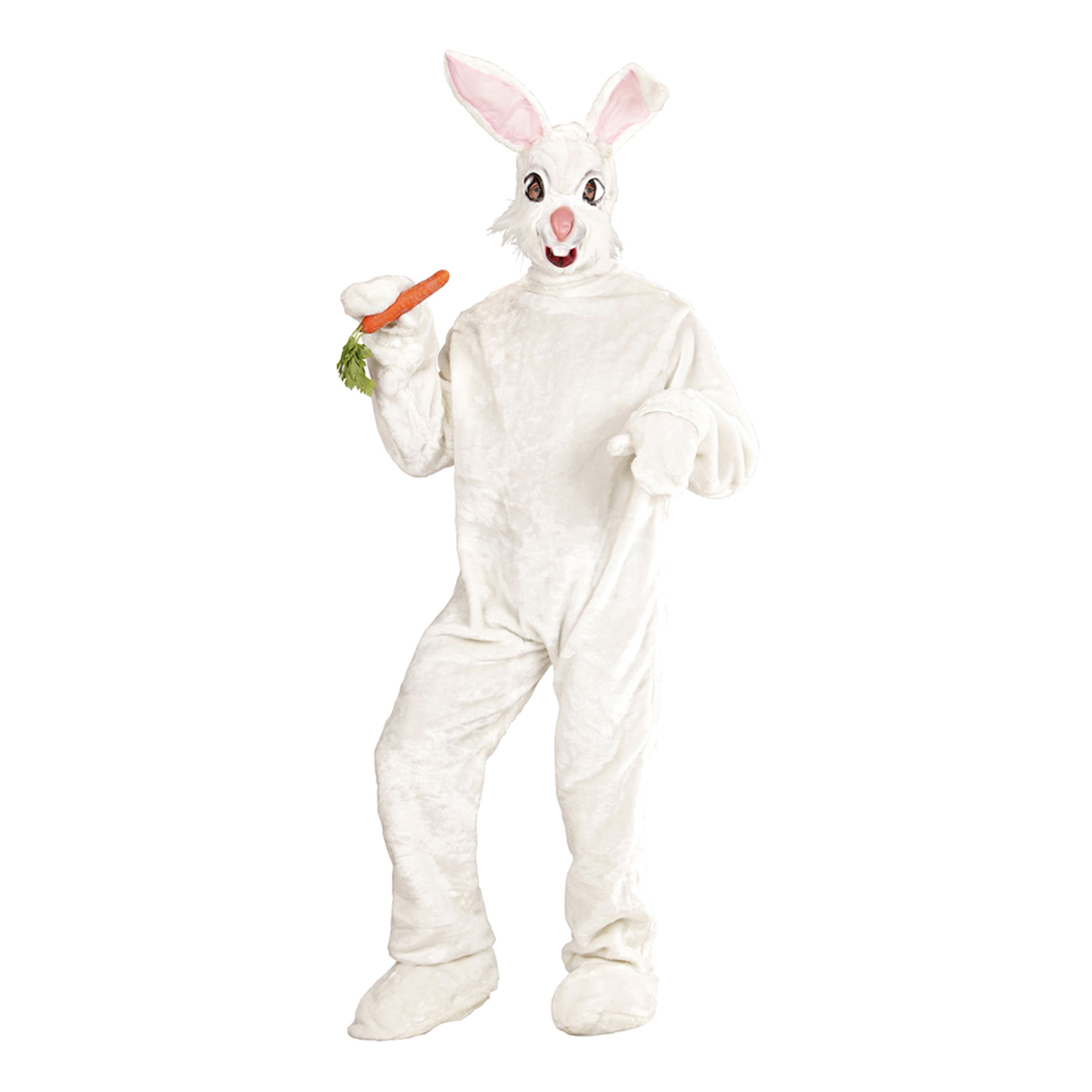 Kanin Vit Deluxe Maskeraddräkt - One size
