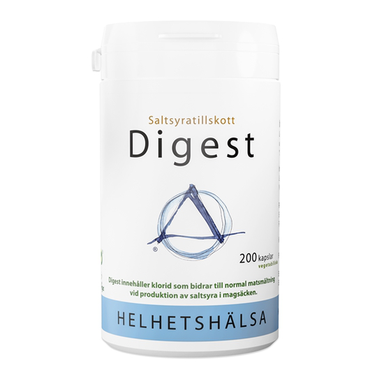Helhetshälsa Digest saltsyratillskott 200 kapslar