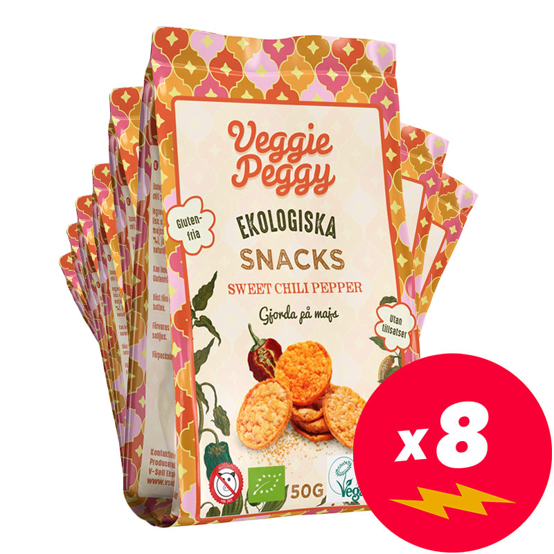 Eko Majssnacks Sweet Chili Pepper 8-pack - 48% rabatt