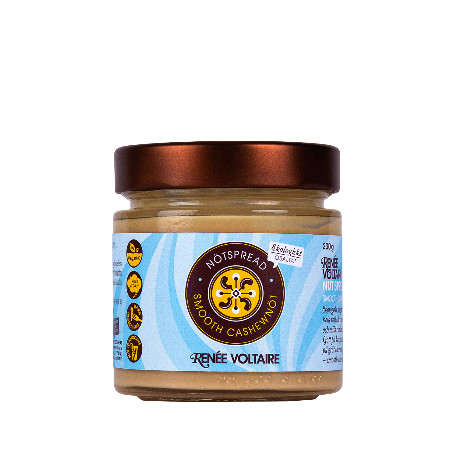 Smooth Cashewnöt Spread Eko, 200g