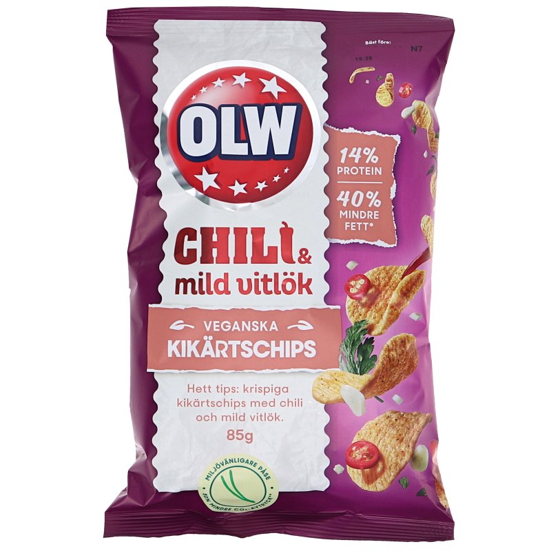 Kikärtschips Chili & Mild Vitlök - 21% rabatt