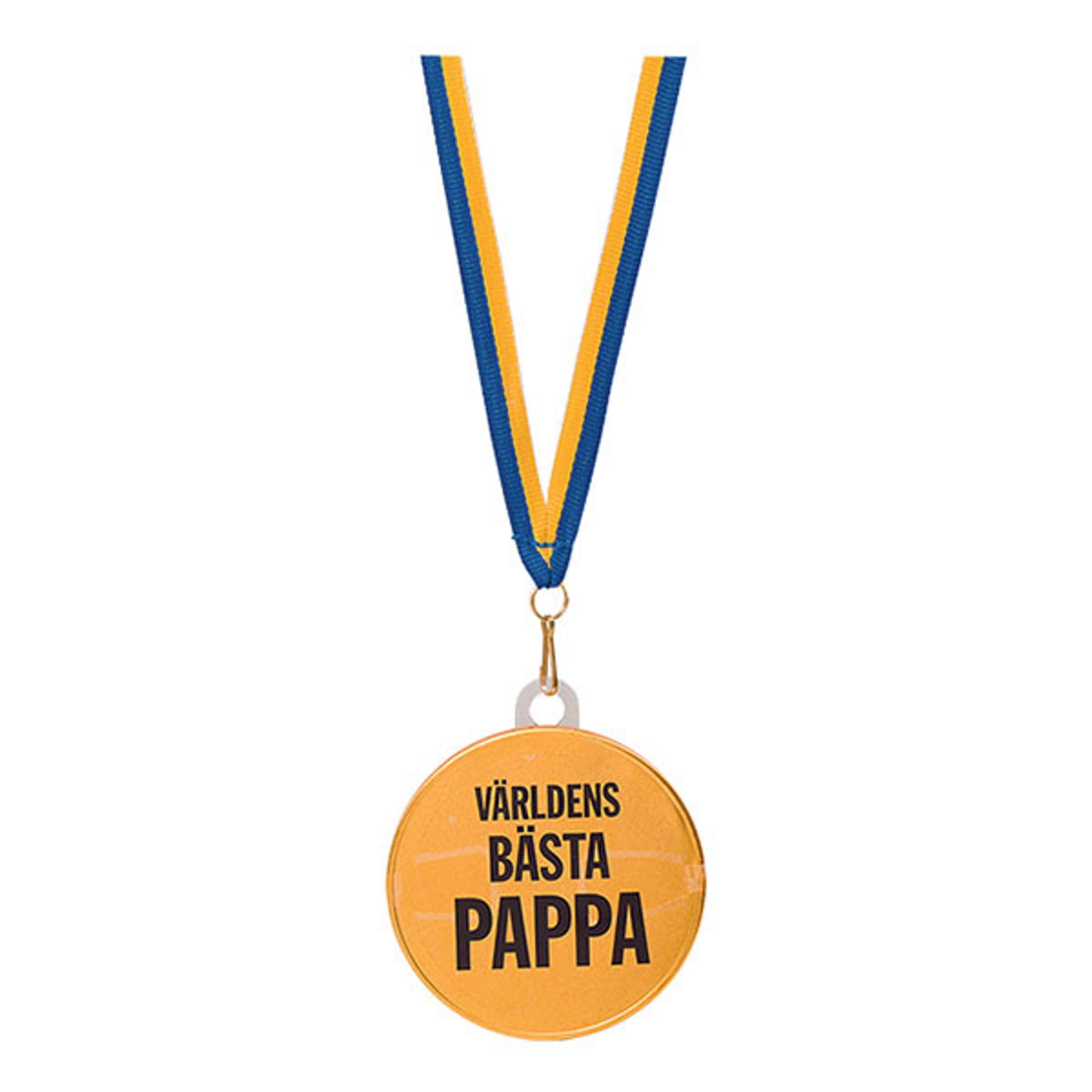 Chokladmedalj med Text - Världens Bästa Pappa