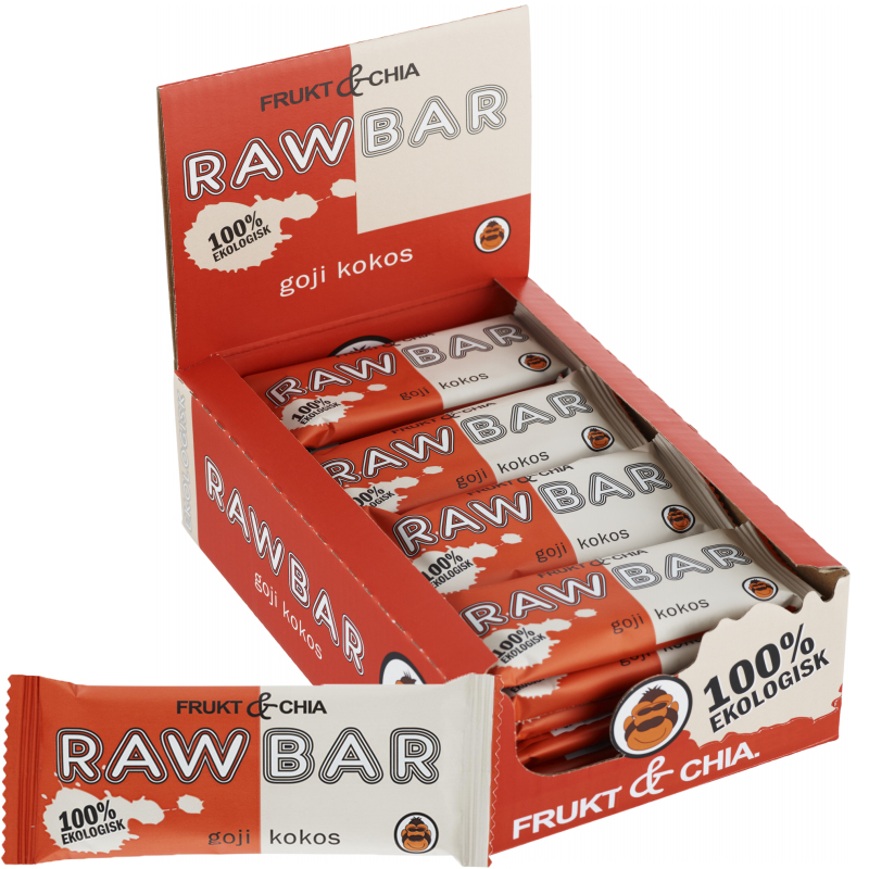Eko Hel Låda Rawbar Goji & Kokos 20 x 30g - 65% rabatt