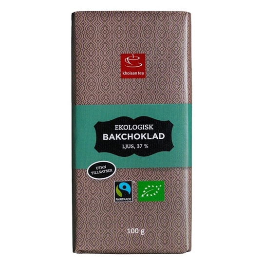 Khoisan Gourmet Bakchoklad Ljus EKO 100 g