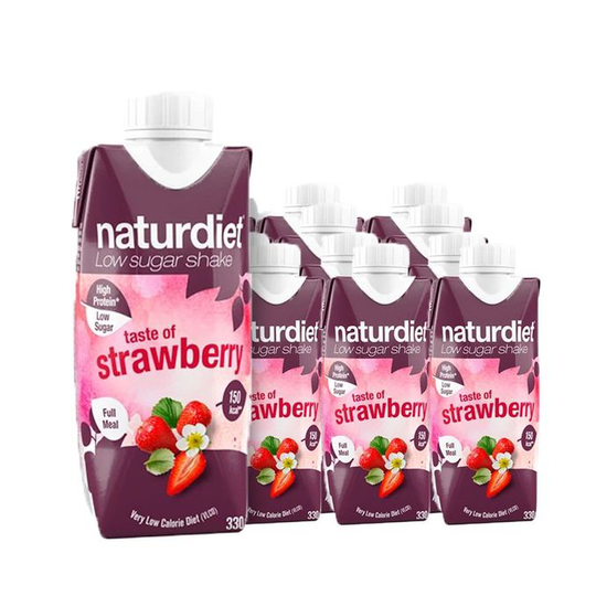 Naturdiet Måltidsersättning Shake Strawberry 12-pack