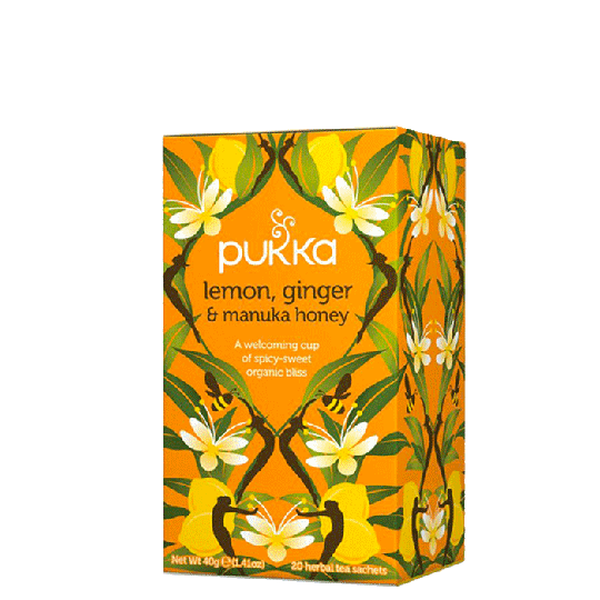 Lemon/Ginger/Manuka Te, 20 tepåsar