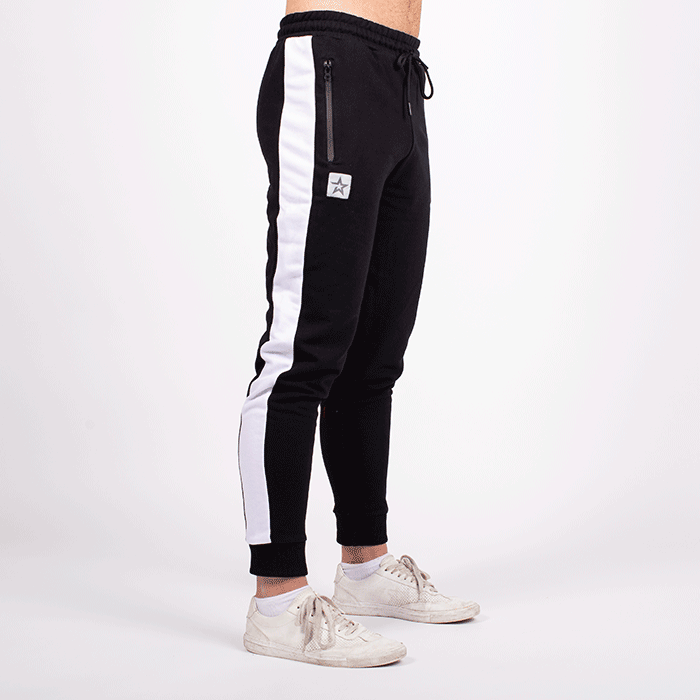 Star Gym Joggers, Black/White
