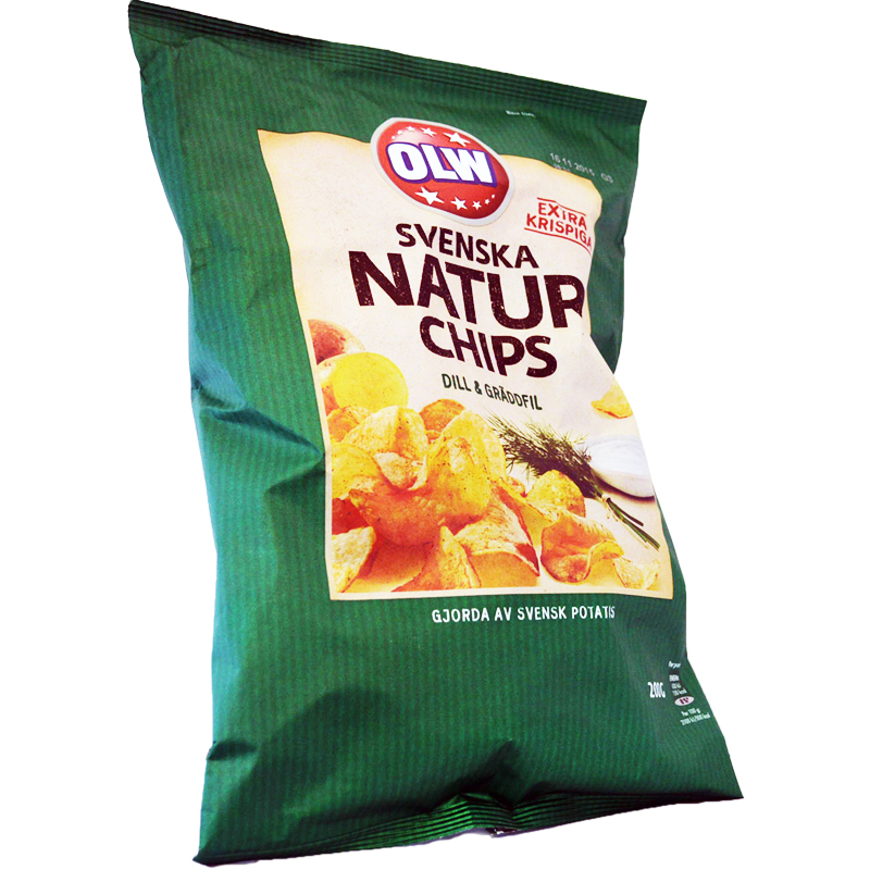 Naturchips dill & gräddfil - 50% rabatt