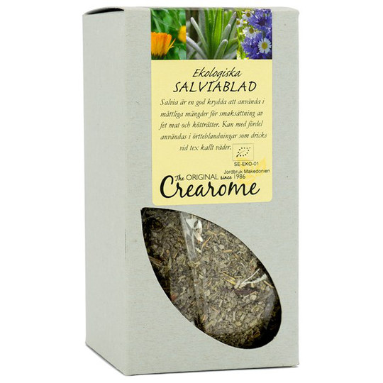 Crearome Ekologiska Salviablad (Kryddsalvia), 100 g